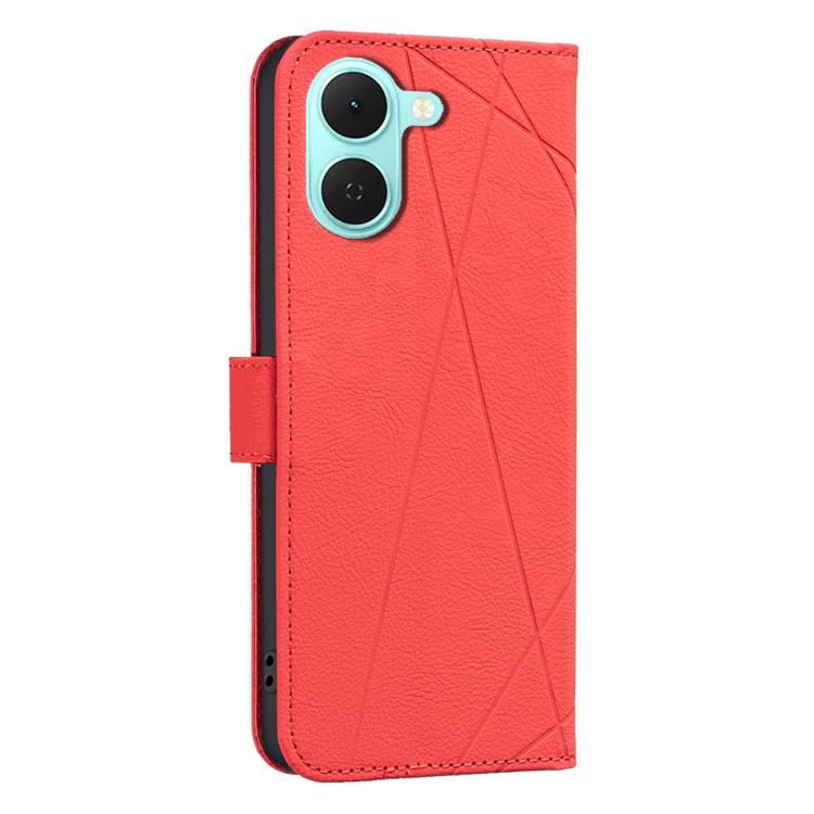 For Tecno Spark Go 3 Geometric Pattern RFID Leather Phone Case