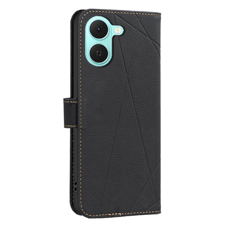 For Tecno Spark Go 3 Geometric Pattern RFID Leather Phone Case