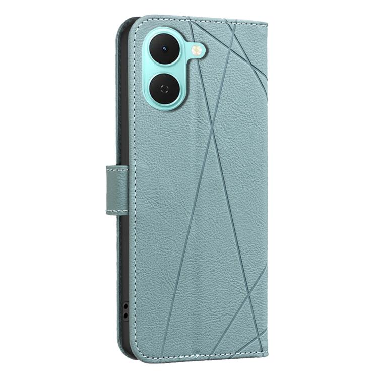 For Tecno Spark Go 3 Geometric Pattern RFID Leather Phone Case
