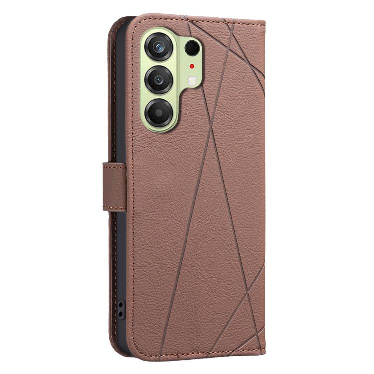 For Tecno Camon 50 4G Geometric Pattern RFID Leather Phone Case