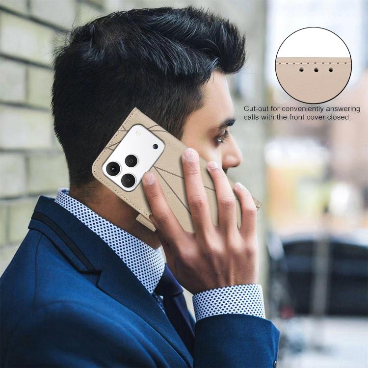 For Tecno Spark 50 4G Geometric Pattern RFID Leather Phone Case