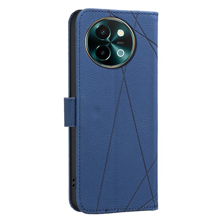 For vivo Y38 5G / Y200i 5G Geometric Pattern RFID Leather Phone Case