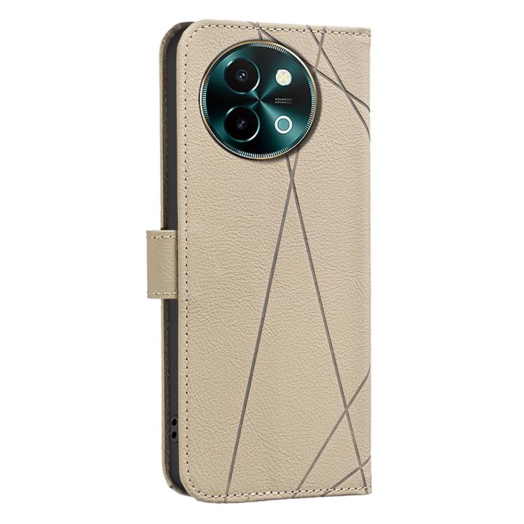 For vivo Y38 5G / Y200i 5G Geometric Pattern RFID Leather Phone Case