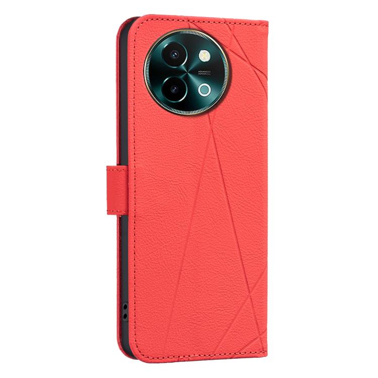For vivo Y38 5G / Y200i 5G Geometric Pattern RFID Leather Phone Case