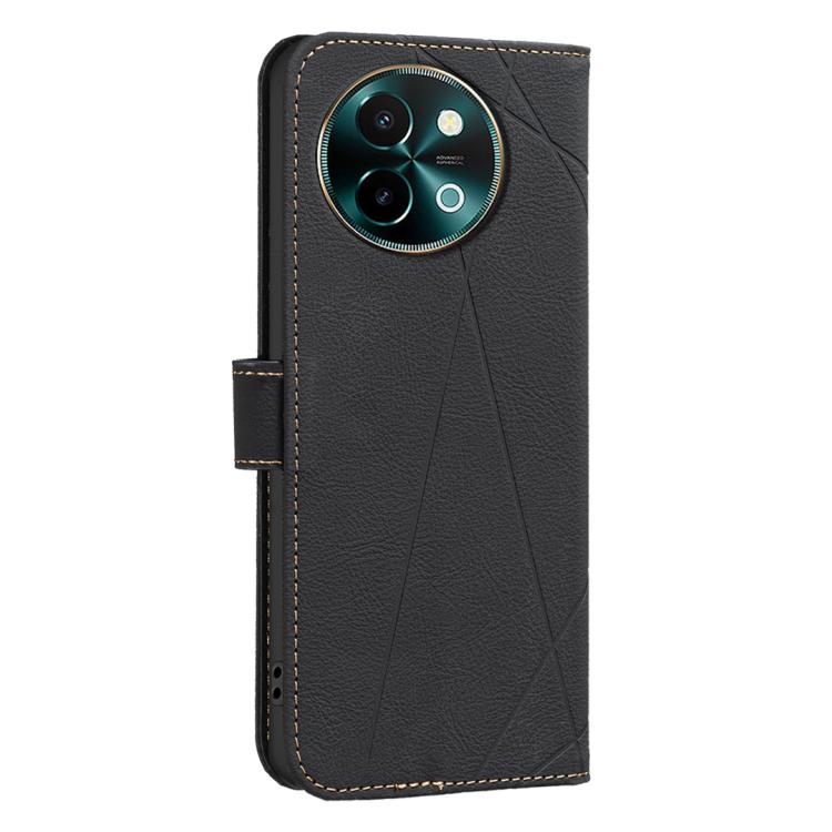 For vivo Y38 5G / Y200i 5G Geometric Pattern RFID Leather Phone Case