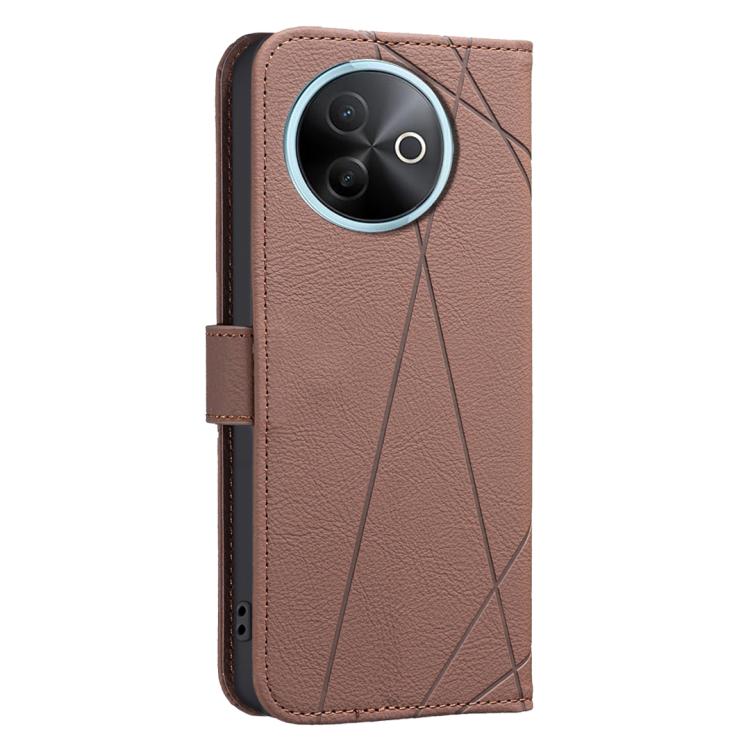 For vivo Y39 5G Geometric Pattern RFID Leather Phone Case