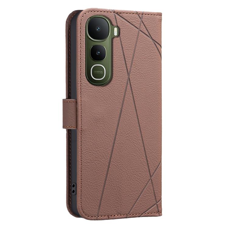 For vivo Y400 5G Global Geometric Pattern RFID Leather Phone Case