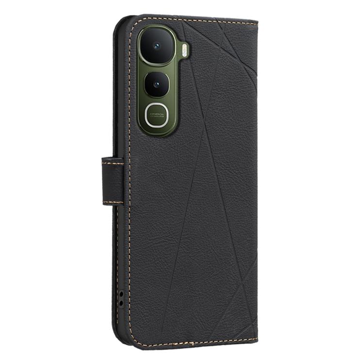 For vivo Y400 5G Global Geometric Pattern RFID Leather Phone Case