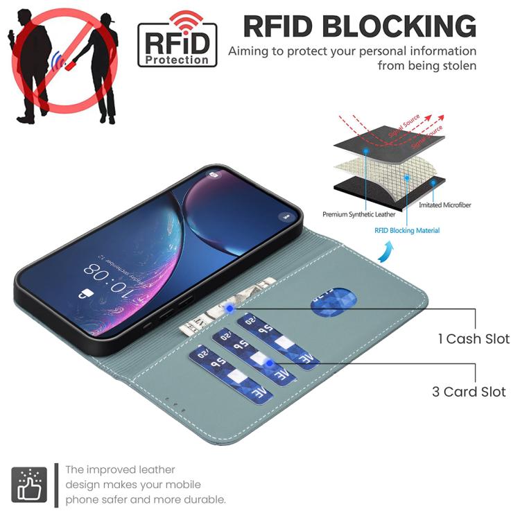 For vivo Y400 5G Global Geometric Pattern RFID Leather Phone Case
