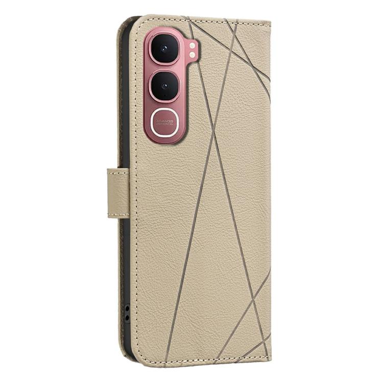 For vivo Y31 5G 2025 Geometric Pattern RFID Leather Phone Case