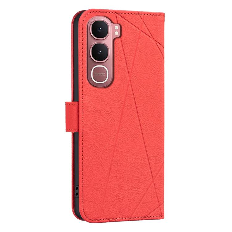 For vivo Y31 5G 2025 Geometric Pattern RFID Leather Phone Case