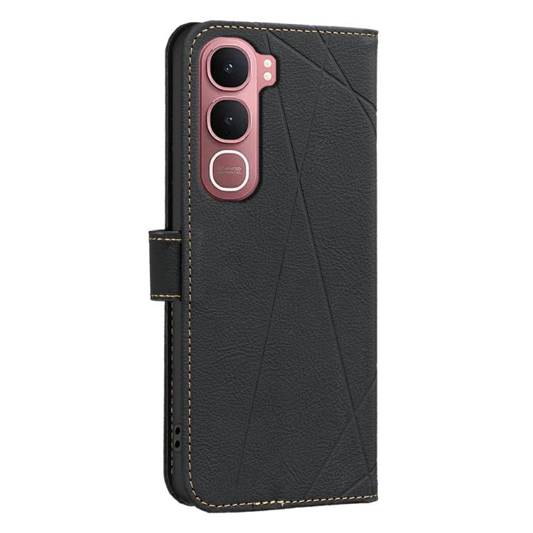 For vivo Y31 5G 2025 Geometric Pattern RFID Leather Phone Case