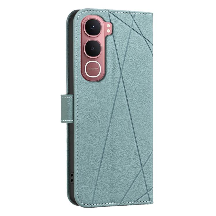 For vivo Y31 5G 2025 Geometric Pattern RFID Leather Phone Case