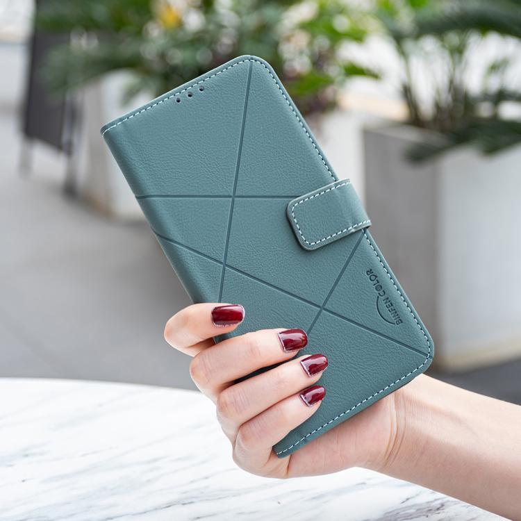 For vivo Y21 5G 2026 / Y05 4G Geometric Pattern RFID Leather Phone Case