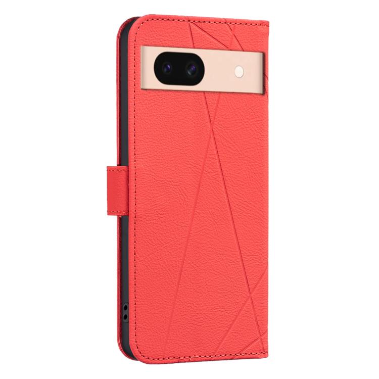 For Google Pixel 8 Geometric Pattern RFID Leather Phone Case