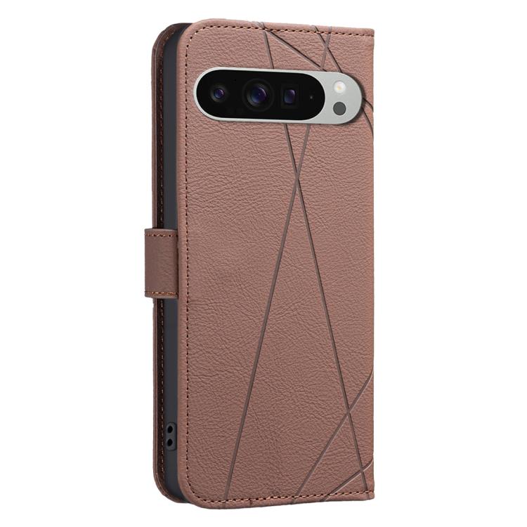 For Google Pixel 9 Pro XL Geometric Pattern RFID Leather Phone Case