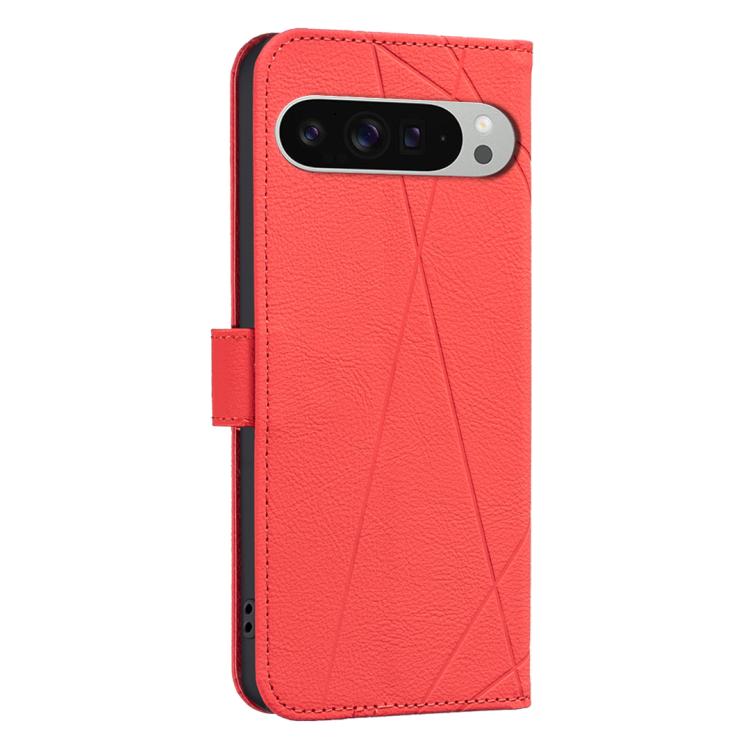 For Google Pixel 9 Pro XL Geometric Pattern RFID Leather Phone Case