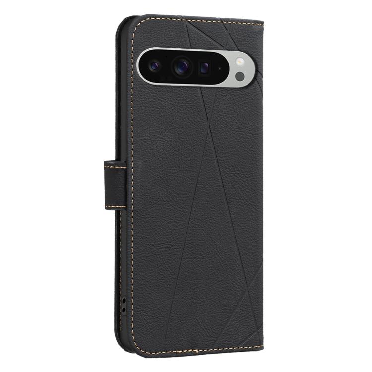 For Google Pixel 9 Pro XL Geometric Pattern RFID Leather Phone Case