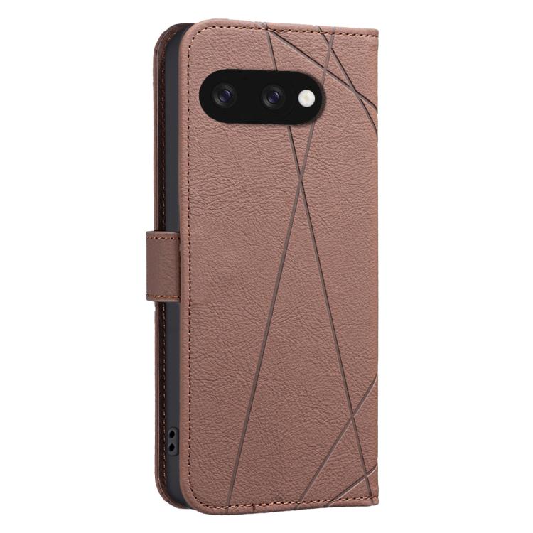 For Google Pixel 9a Geometric Pattern RFID Leather Phone Case