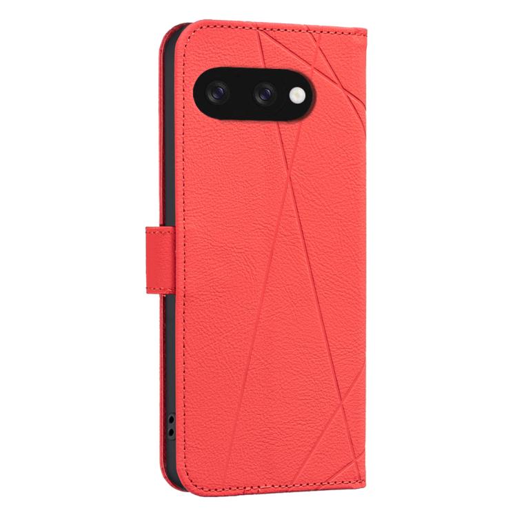 For Google Pixel 9a Geometric Pattern RFID Leather Phone Case