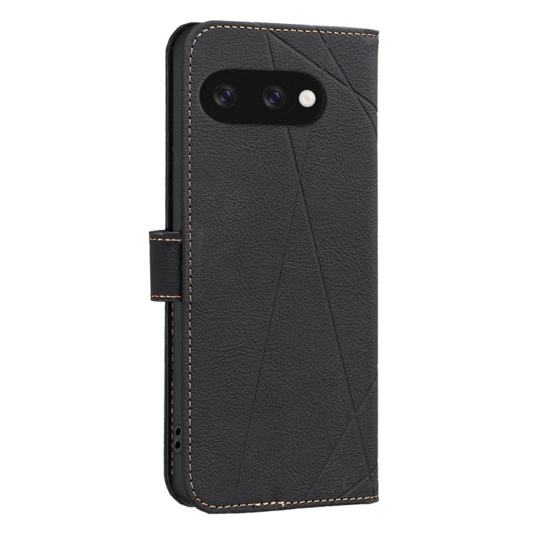 For Google Pixel 9a Geometric Pattern RFID Leather Phone Case