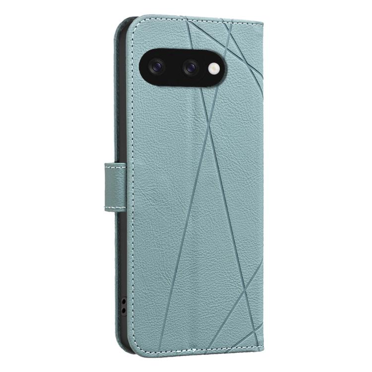 For Google Pixel 9a Geometric Pattern RFID Leather Phone Case
