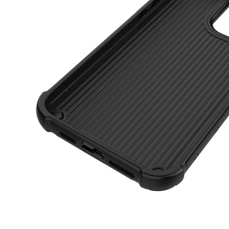 For iPhone 15 Pro Max Grating Solid Color MagSafe Magnetic Phone Case