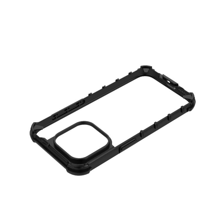 For iPhone 15 Pro Grating Solid Color MagSafe Magnetic Phone Case