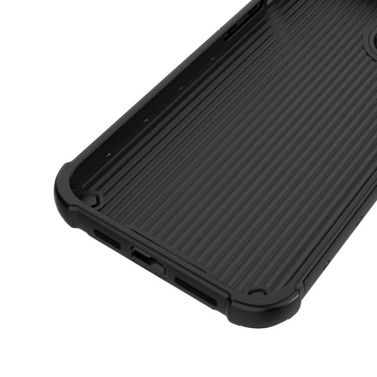For iPhone 15 Plus / 14 Plus Grating Solid Color MagSafe Magnetic Phone Case