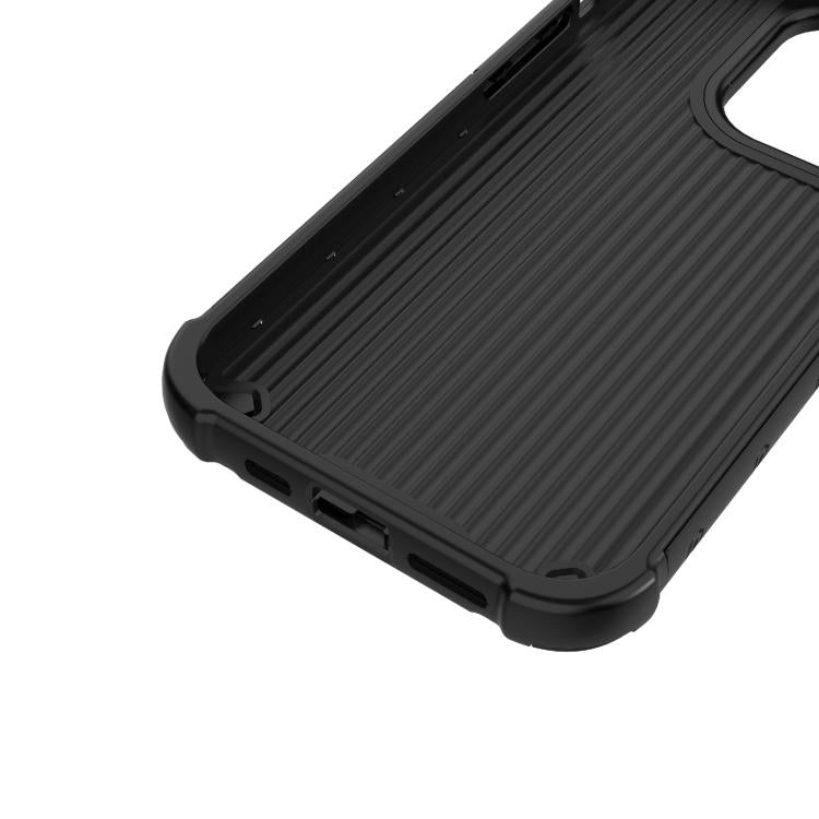 For iPhone 14 Pro Grating Solid Color MagSafe Magnetic Phone Case