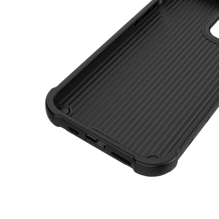 For iPhone 12 / 12 Pro Grating Solid Color MagSafe Magnetic Phone Case