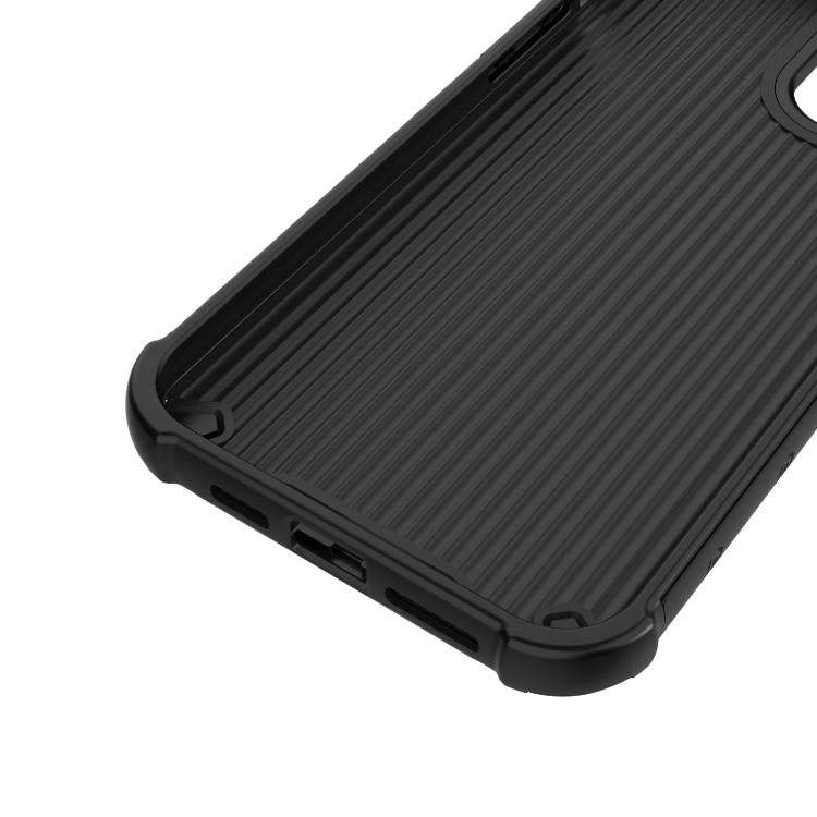 For iPhone 12 Pro Max Grating Solid Color MagSafe Magnetic Phone Case