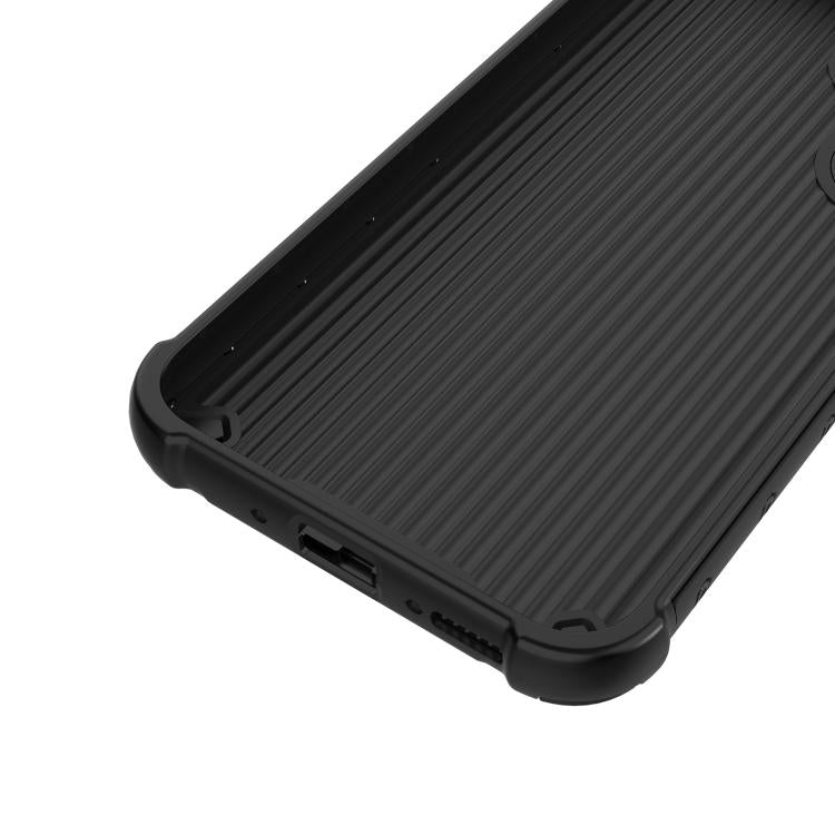 For iPhone 11 Pro Max Grating Solid Color MagSafe Magnetic Phone Case