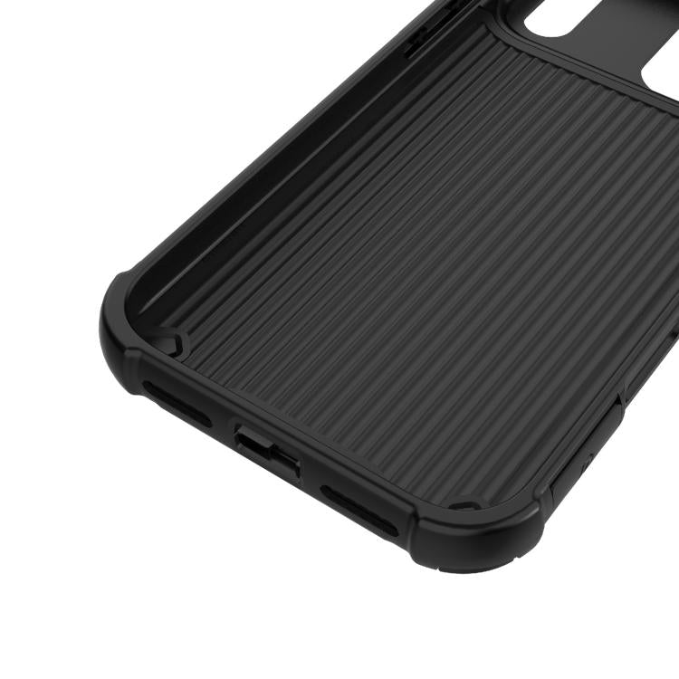 For iPhone 17 Pro Max Grating Solid Color MagSafe Magnetic Phone Case