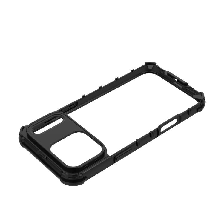 For iPhone 17 Pro Max Grating Solid Color MagSafe Magnetic Phone Case