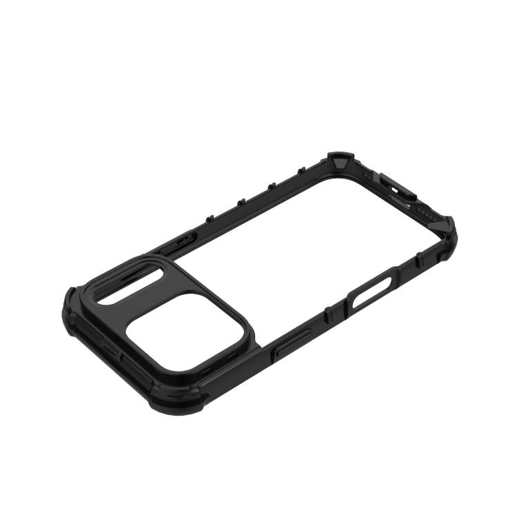 For iPhone 17 Pro Grating Solid Color MagSafe Magnetic Phone Case