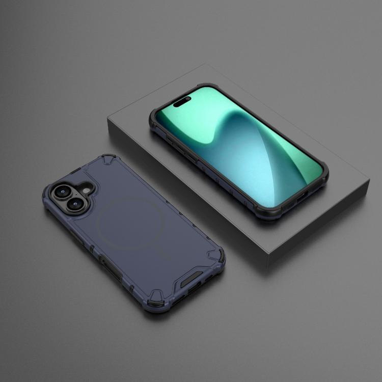 For iPhone 17 Grating Solid Color MagSafe Magnetic Phone Case