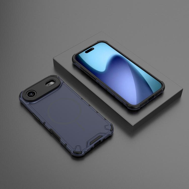 For iPhone Air Grating Solid Color MagSafe Magnetic Phone Case