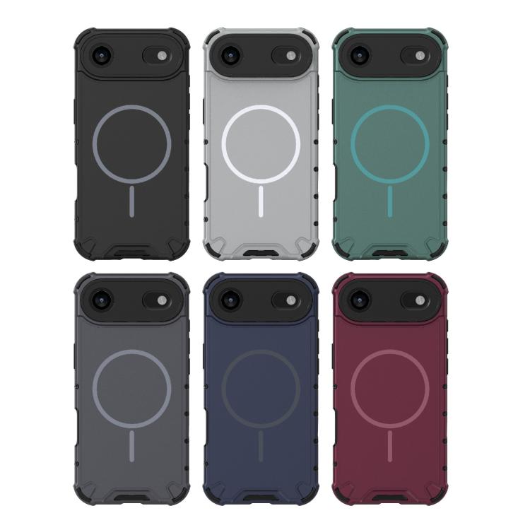 For iPhone Air Grating Solid Color MagSafe Magnetic Phone Case