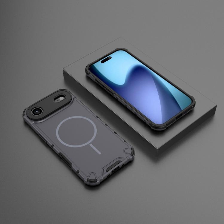 For iPhone Air Grating Solid Color MagSafe Magnetic Phone Case