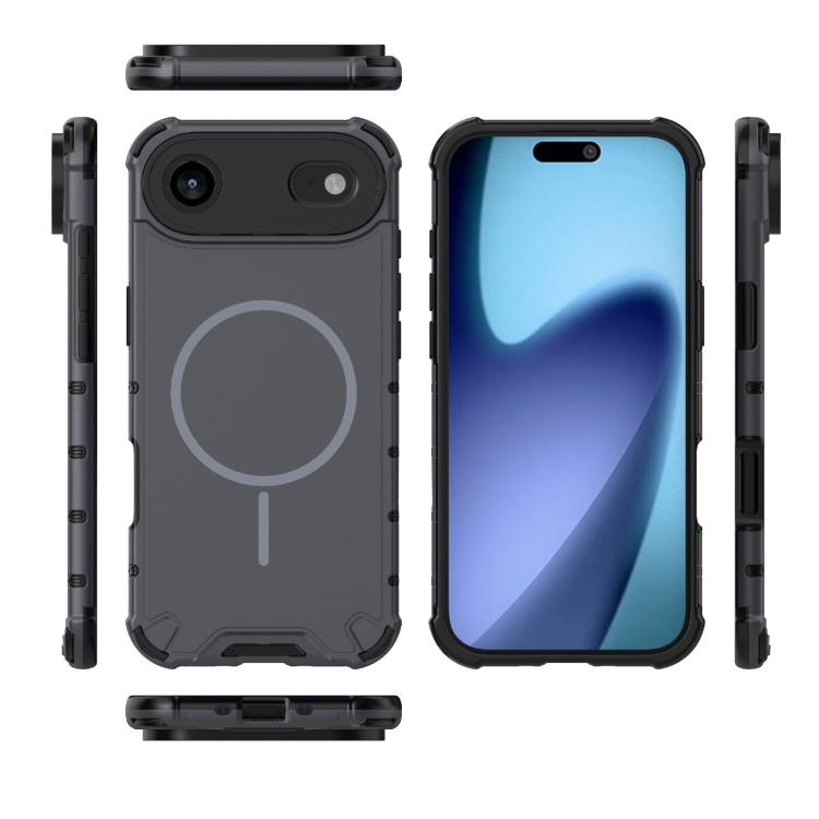 For iPhone Air Grating Solid Color MagSafe Magnetic Phone Case