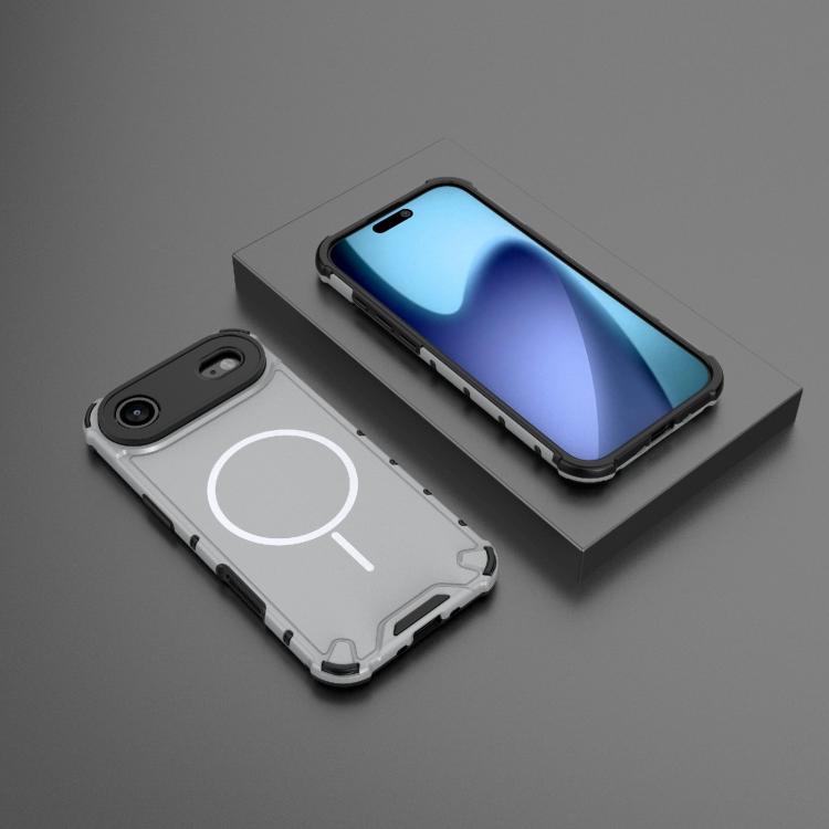For iPhone Air Grating Solid Color MagSafe Magnetic Phone Case