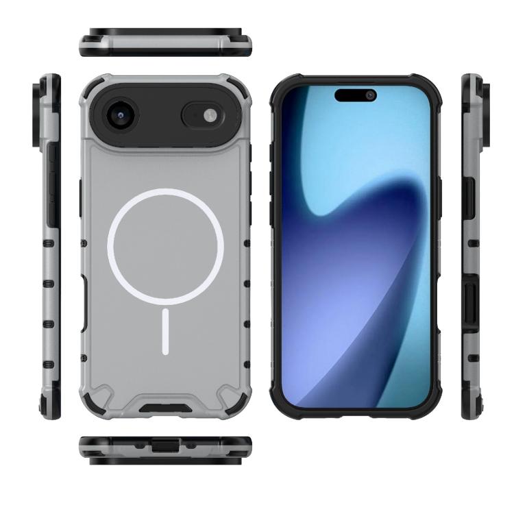 For iPhone Air Grating Solid Color MagSafe Magnetic Phone Case