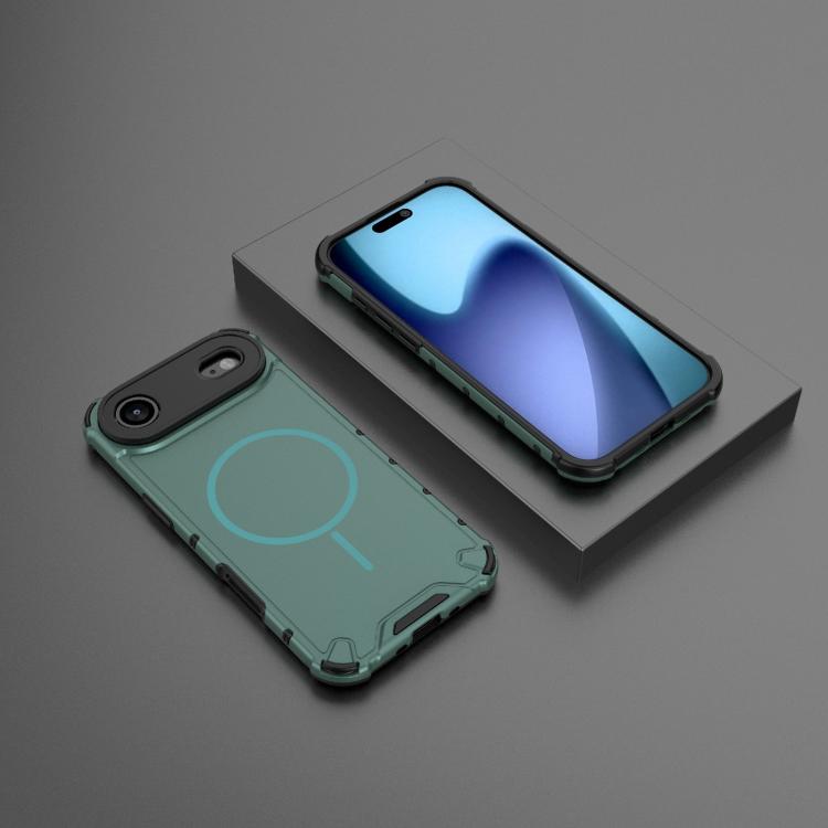 For iPhone Air Grating Solid Color MagSafe Magnetic Phone Case