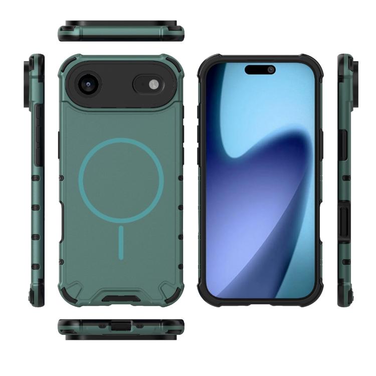 For iPhone Air Grating Solid Color MagSafe Magnetic Phone Case