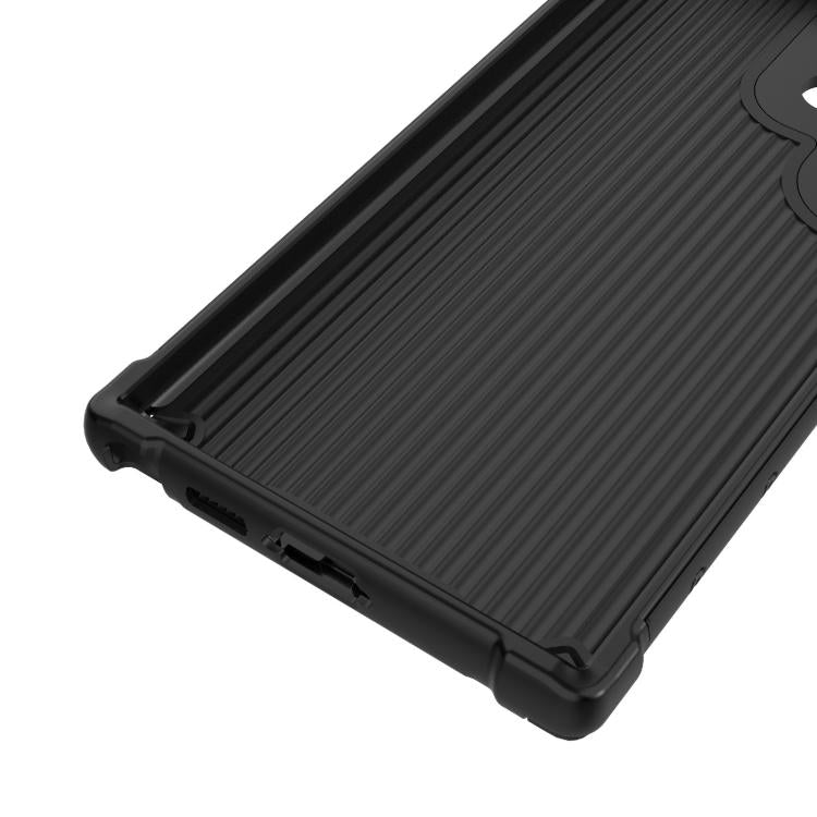 For Samsung Galaxy S23 Ultra 5G Grating Solid Color MagSafe Magnetic Phone Case