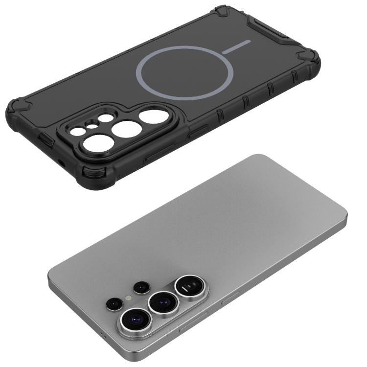 For Samsung Galaxy S26 Ultra 5G Grating Solid Color MagSafe Magnetic Phone Case