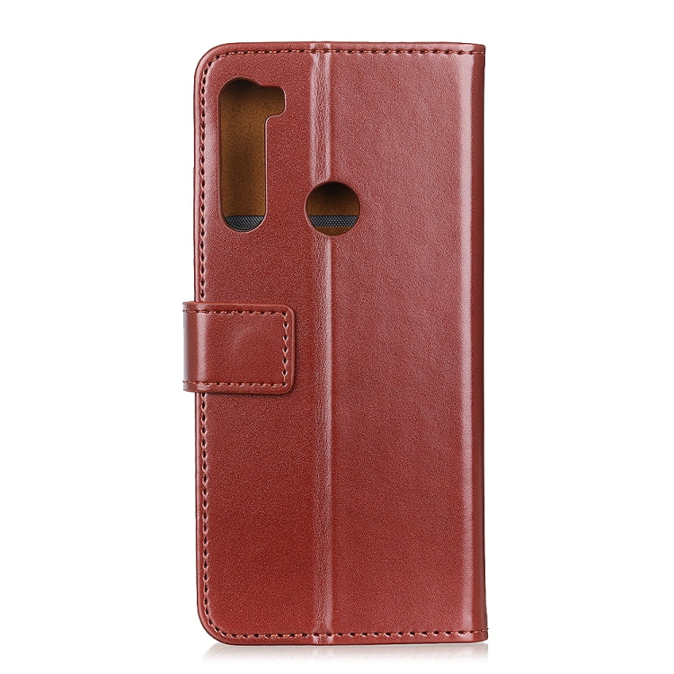 For Samsung Galaxy A21 3-Color Pearl Texture Magnetic Buckle Horizontal Flip PU Leather Case with Card Slots & Wallet & Holder