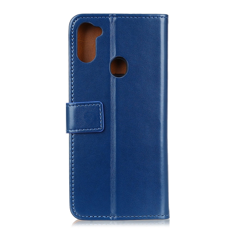 For Samsung Galaxy M11 3-Color Pearl Texture Magnetic Buckle Horizontal Flip PU Leather Case with Card Slots & Wallet & Holder
