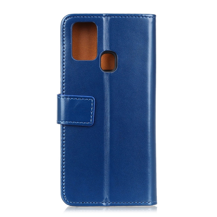 For Samsung Galaxy M31 3-Color Pearl Texture Magnetic Buckle Horizontal Flip PU Leather Case with Card Slots & Wallet & Holder